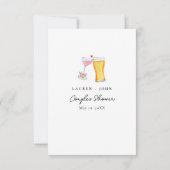 Invitation Bubbles & Brew "Où étaient-ils" Jeux de douche (Dos)