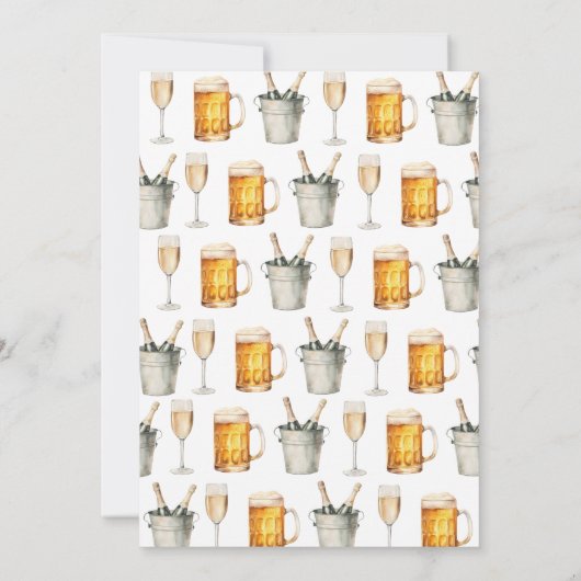 Invitation Bubbles & Brews Couples Douche (Dos)