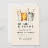 Invitation Bubbles & Brews Couples Douche (Devant)