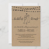 Invitation Bubbles & Brews Mariage fête d'anniversaire (Devant)
