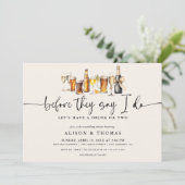 Invitation Bubbles & Brews Mariage | Fête de fiançailles (Debout devant)