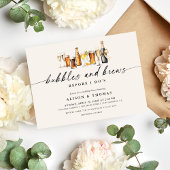 Invitation Bubbles & Brews Mariage | Fête de fiançailles