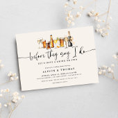 Invitation Bubbles & Brews Mariage | Fête de fiançailles