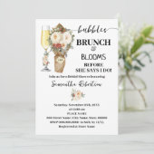 Invitation Bubbles Brunch & Bloom Enterrement de Vie de Jeune (Debout devant)