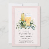 Invitation Bubbles et Brews Fête des mariées Couples Invitati (Devant)