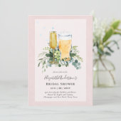 Invitation Bubbles et Brews Fête des mariées Couples Invitati (Debout devant)