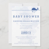 Invitation "Bubbles" - Le Baby shower de la baleine bleue (Dos)