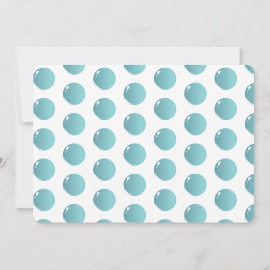 Invitation Bubbles Pop Pop Pop Anniversaire Fun Rose (Dos)