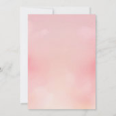 Invitation Bubbly Avec La Fête des mariées Champagne Bride (Dos)