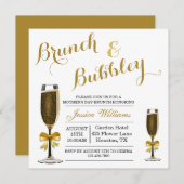 Invitation Bubbly & Brunch Fête des mères (Devant / Derrière)