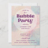 Invitation Bubbly Bubble Party Anniversaire (Devant)