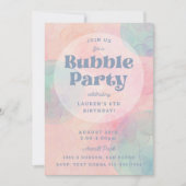 Invitation Bubbly Bubble Party Anniversaire (Devant)
