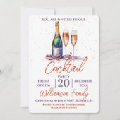 Invitation Bubbly de fête cocktail  (Devant)
