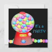 Invitation Buble Gum Party (Dos)
