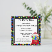 Invitation Buble Gum Party (Debout devant)