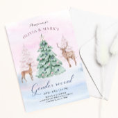 Invitation Buck or doe Deer Christmas Genre Reveillez Invitat