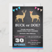 Invitation Buck or Doe Genre Revevela Party (Devant)