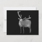 Invitation Buck with Antlers Photo Celebration of Life Card (Dos)