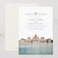 BUDAPEST, HONGRIE Skyline Enregistrer la date Invi