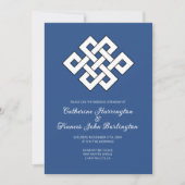 Invitation Buddhism Endless Knot Buddhist Wedding Ceremony  (Devant)