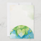 Invitation Budget Aide à sauver notre planète Jour des terres (Dos)