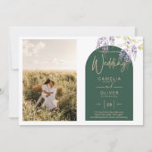Invitation Budget All-in1 PHOTO Mariage Code QR Wisteria INV (Devant)