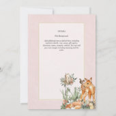 Invitation BUDGET Animaux de bois bébé garçon fille douche V. (Dos)