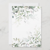 Invitation Budget Baby shower vert neutre pour les femmes (Dos)