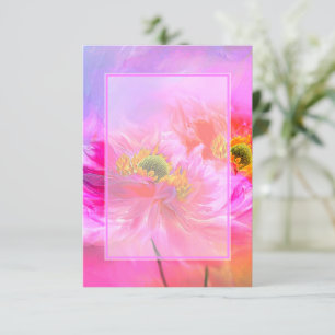 Invitation Budget blanc imaginaire rose floral mariage Invita