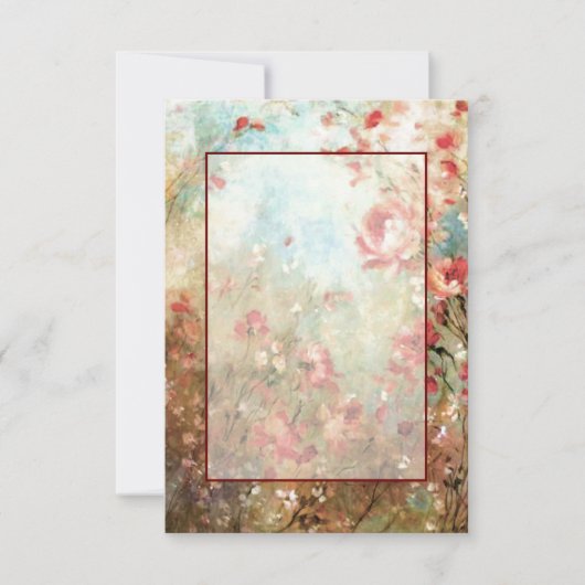 Invitation Budget blanc mariage à fleurs rose (Devant)