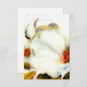 Invitation Budget blanc mariage de roses blanches (Devant / Derrière)