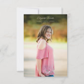 Invitation Budget Bohème Floral Pampas Grass Graduation (Dos)