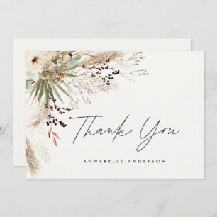 Invitation Budget botanique simple graduation merci enclo