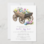 Invitation Budget Chasse aux oeufs de Pâques Panier simple (Devant)
