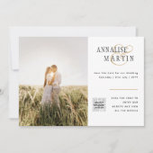 INVITATION BUDGET CODE QR MARIAGE PHOTO SAUVEGARDER LA DATE (Devant)