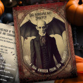 Invitation Budget Dracula Halloween