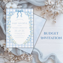 Budget En vichy Baby shower Floral Vintage