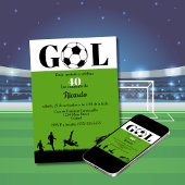 Invitation Budget Espagnol Football fête d'anniversaire n'imp