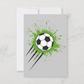 Invitation Budget Espagnol Football fête d'anniversaire n'imp (Dos)