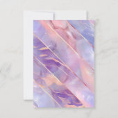 Invitation Budget espagnol violet rose âge 50e anniversaire (Dos)