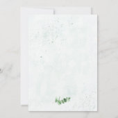 Invitation Budget Eucalyptus Verdure tout en un Mariage (Dos)