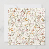 Invitation Budget Fleur sauvage Oh Baby shower Floral (Dos)