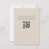 Invitation Budget Fleurs sauvages Simple QR Code Jardin Maria (Dos)