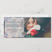 Invitation Budget hiver Floral Aquarelle 2 Mariage photo (Dos)