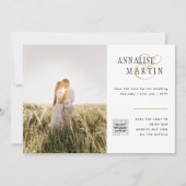 INVITATION BUDGET MARIAGE PHOTO CODE QR ENREGISTRER LA DATE (Devant)