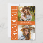 Invitation Budget Moderne Élégant Trois Diplômes Photo (Devant)