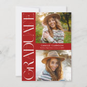 Invitation Budget Moderne Élégant Trois Diplômes Photo (Devant)