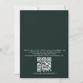Invitation Budget mountain destination rustic qr code wedding (Dos)
