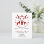 Invitation Budget Nordic Buck and Doe Rehearsal Dinner (Debout devant)
