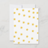 Invitation Budget notre petit baby shower de tournesol solair (Dos)